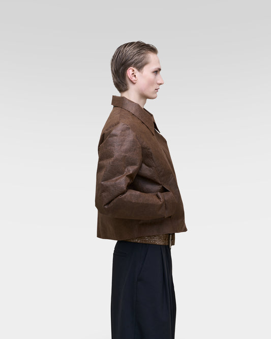 Brown Stiffed Jacket